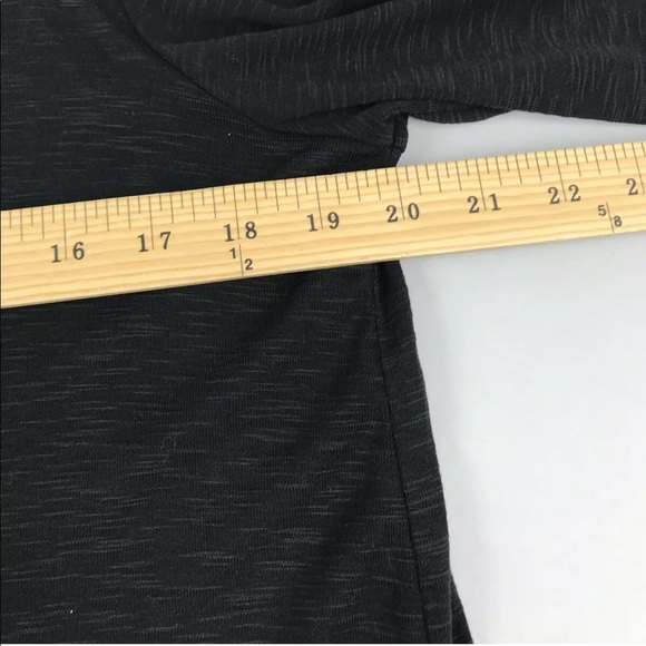 J Jill Black Button Back Tunic Tee Top Pima SZ M - Picture 4 of 7